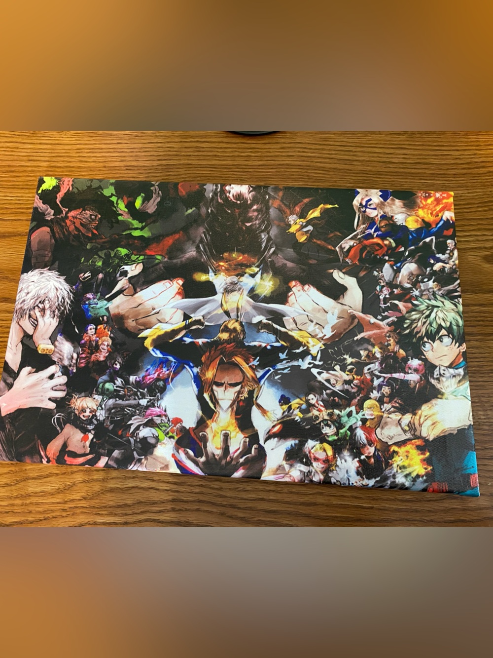 Colorful Anime Collage Art Print - Multicolor